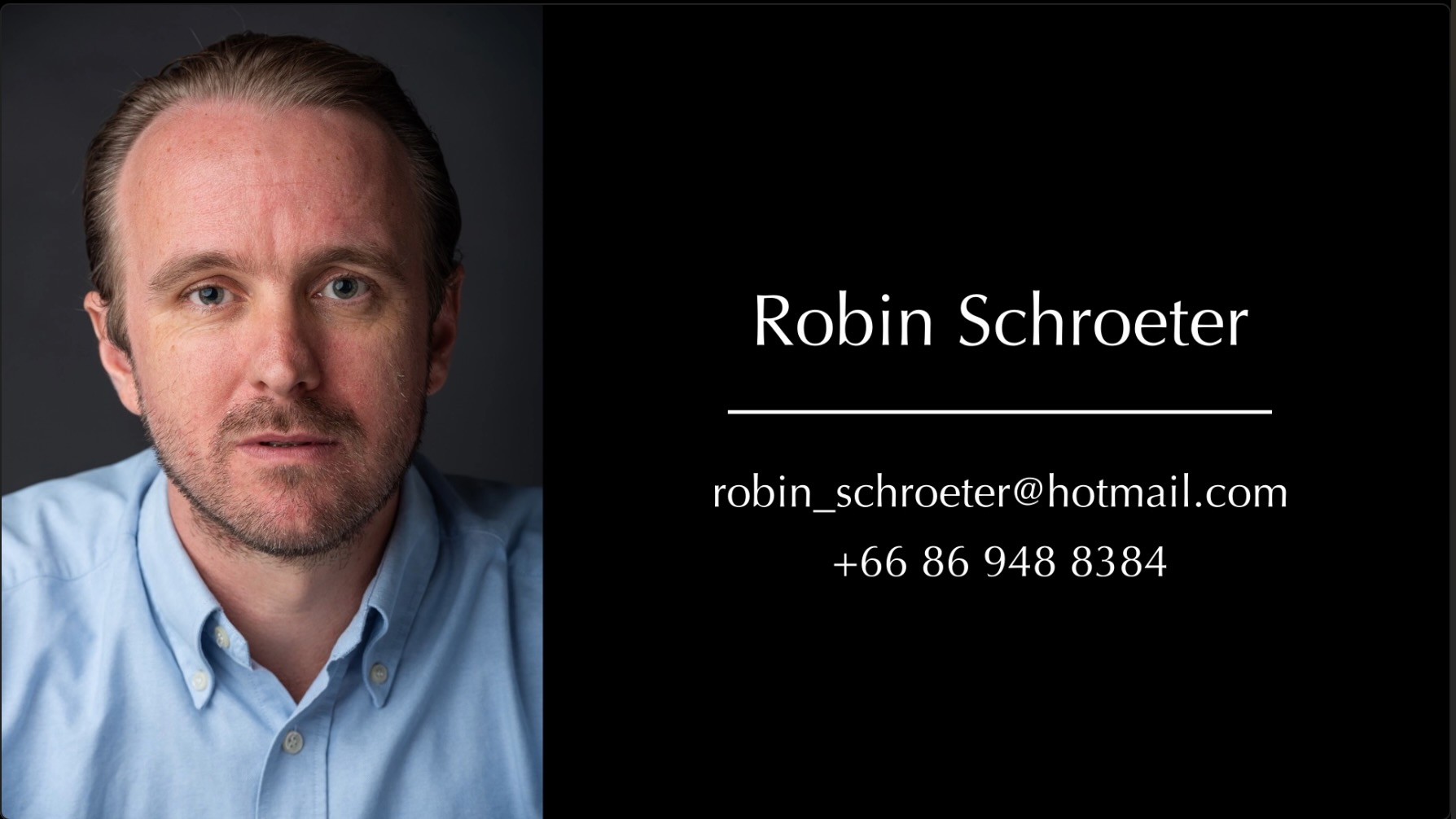 Robin Schroeter Showreel Thumbnail
